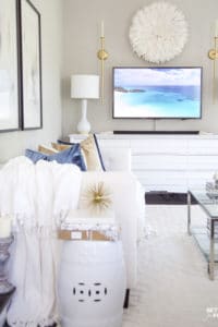 living room sofa with tv unit