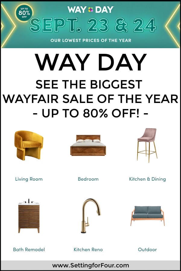 Wayfair Way Day 2020 – Biggest Sales Event of the Year! Everything you need to know about Wayfair's biggest furniture and decor sale of the year!