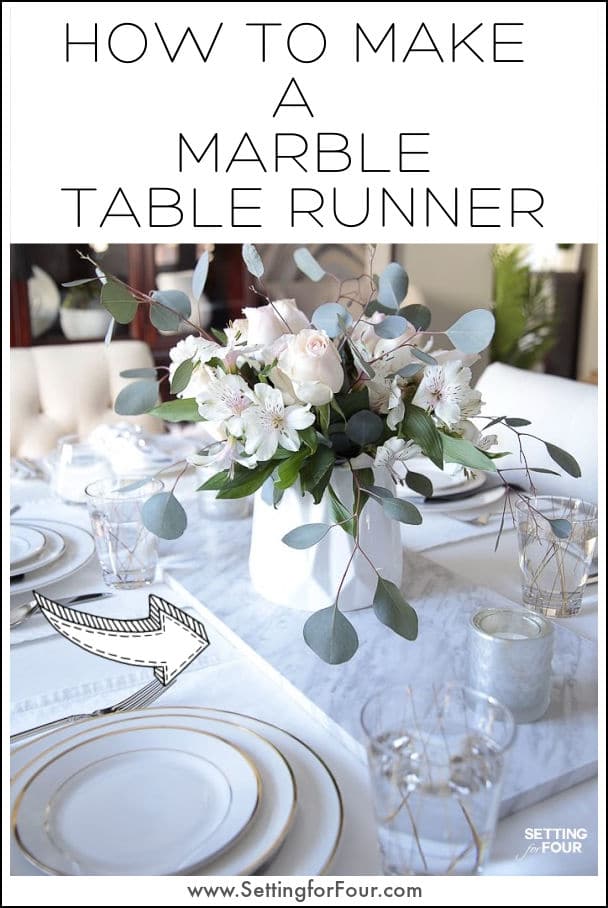 How To Make A Marble Table Runner for your dining table!