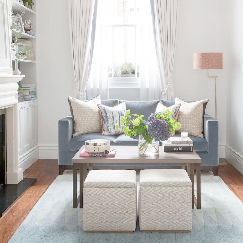 How To Arrange Furniture In A Small Living Room - Setting for Four