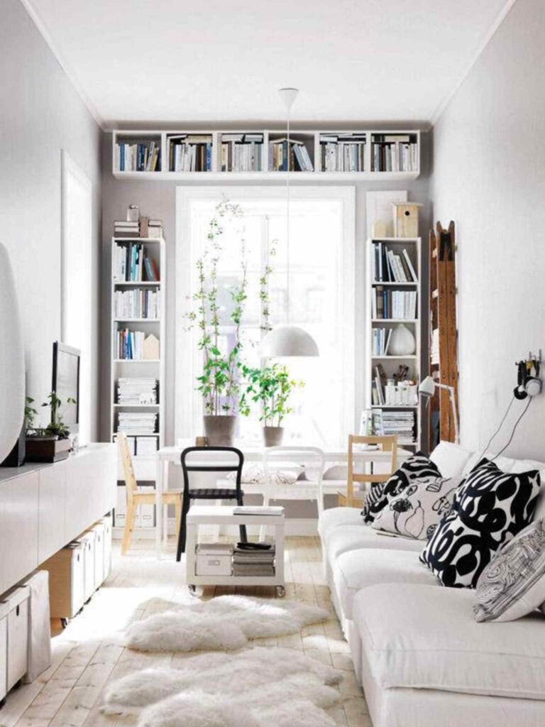 How To Arrange Furniture In A Small Living Room - Setting For Four ...