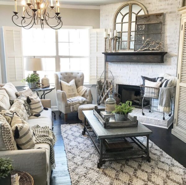 How To Arrange Furniture With A Corner Fireplace Setting For Four Interiors