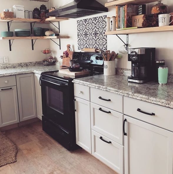 Kitchen cabinets painted Agreeable Gray