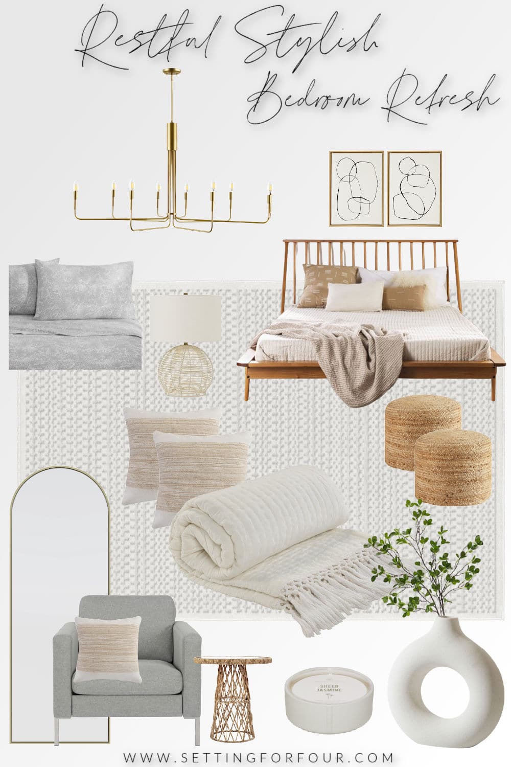 CALMING WINTER BEDROOM REFRESH