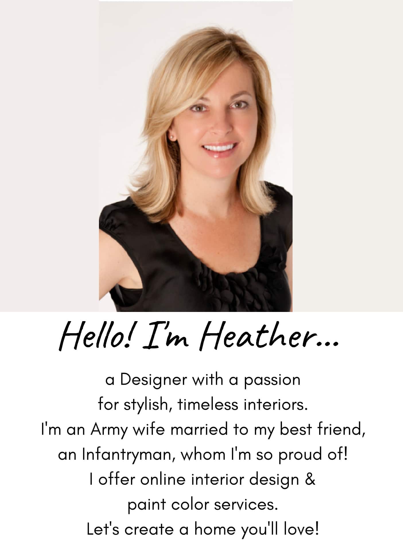 Hello! I'm Heather - Designer and Influencer at SettingforFour.com! 