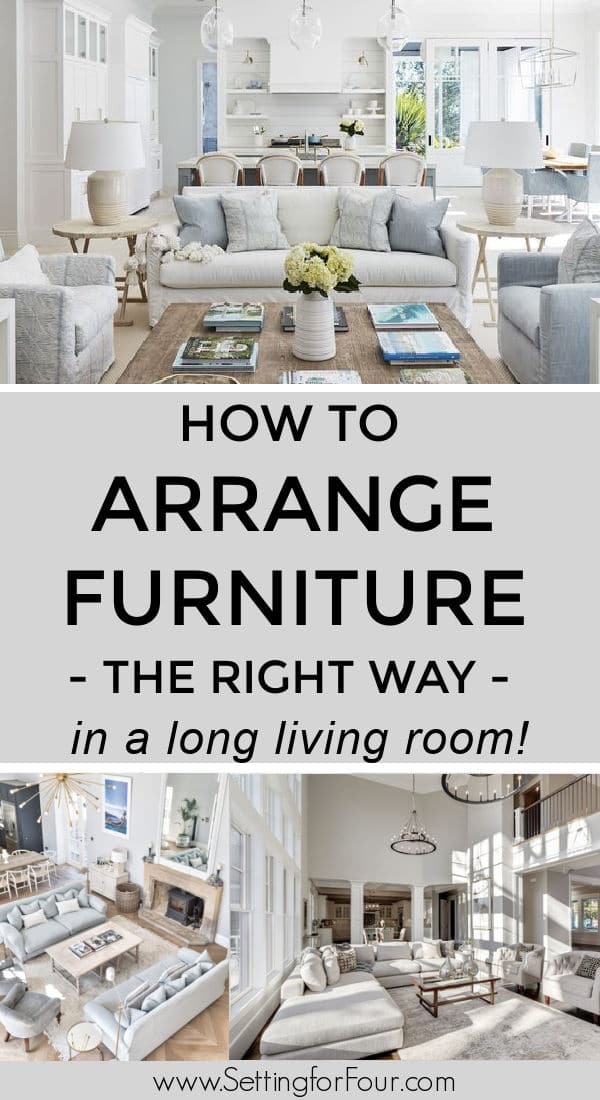 How To Arrange Furniture In A Long Living Room - Setting for Four How To Arrange Furniture In A Long Living Room - Setting For Four