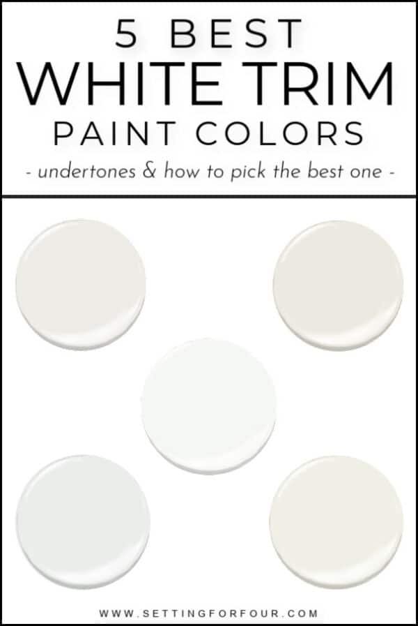 5 Best White Trim Paint Colors Setting For Four Interiors