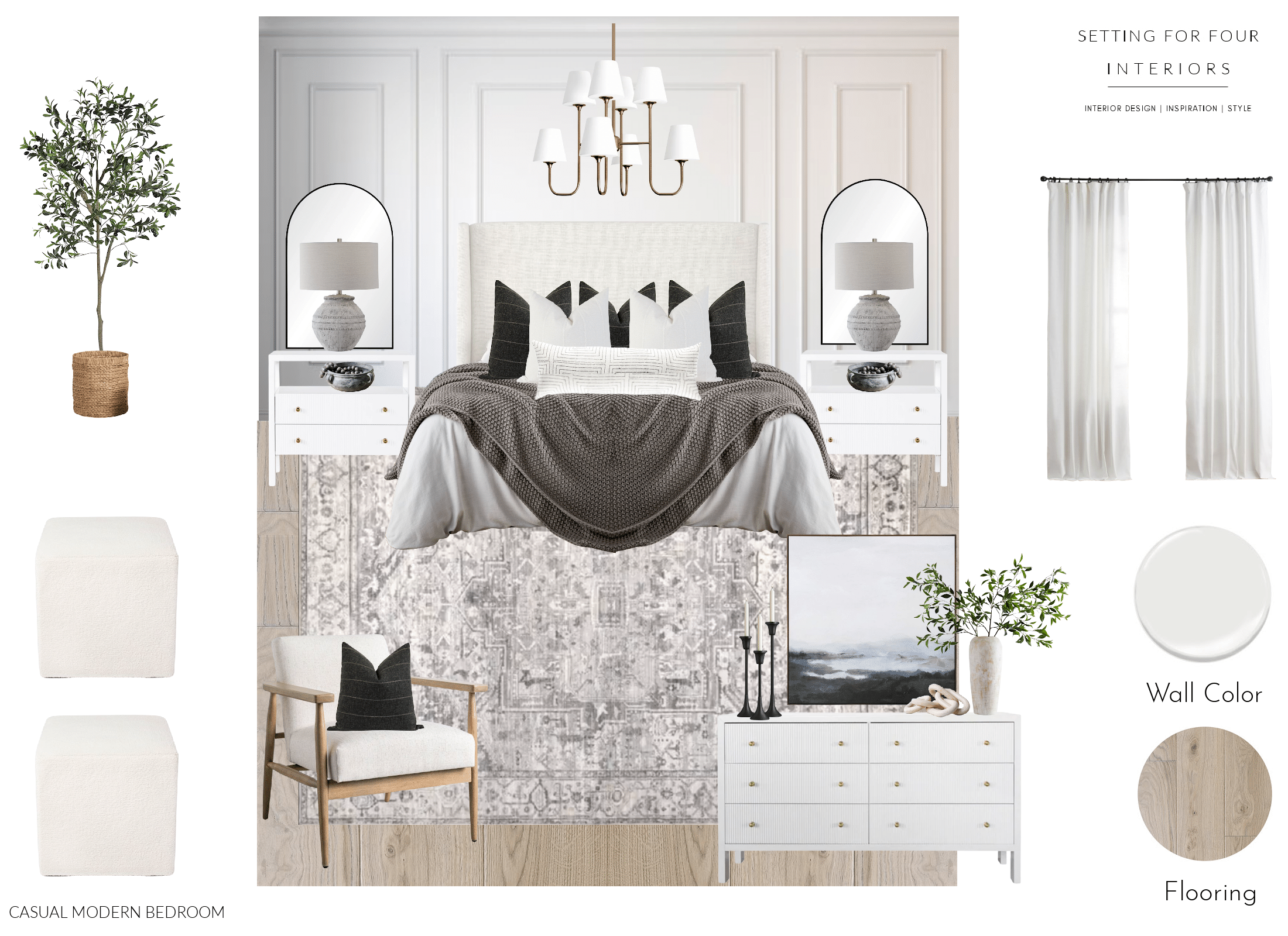 How to Make A Bedroom Mood Board - Interior Design 