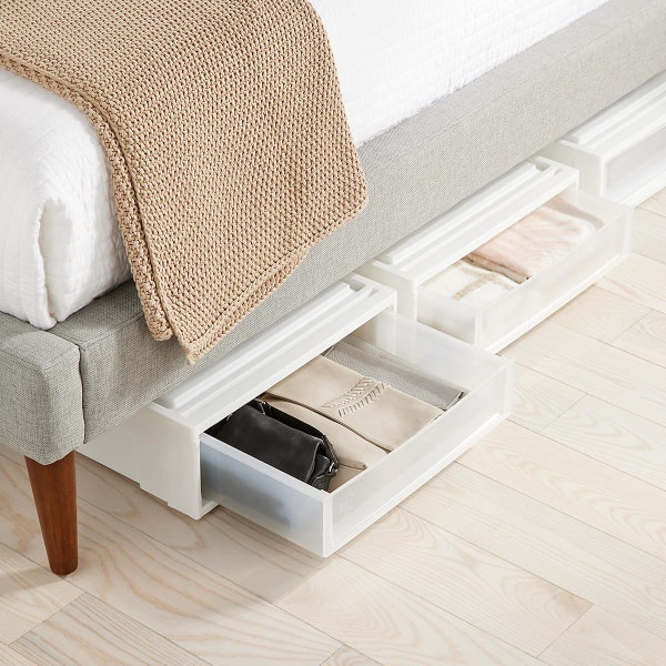 Under The Bed Storage Bins - Small Bedroom Ideas