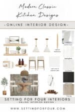 Book your E-Design Consult today! Online Interior Design Services. Interiors and Exteriors. Paint Color Consults. Virtual Interior Design. Modern Classic Kitchen Design.