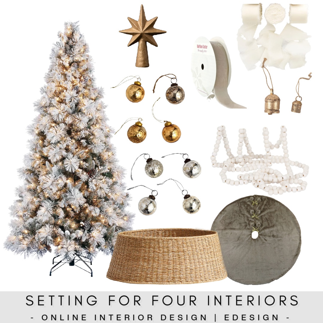 How To Set Up A Flocked Christmas Tree To Minimize Flock Shedding - Setting  For Four Interiors