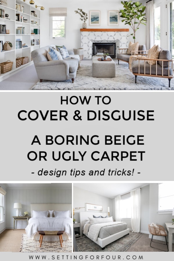 How To Cover An Ugly Carpet Setting For Four Interiors