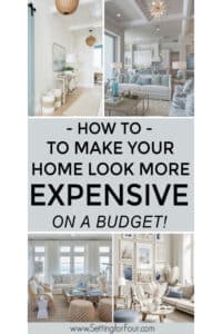 How to make home look expensive on a budget. Budget friendly. Interior design tips