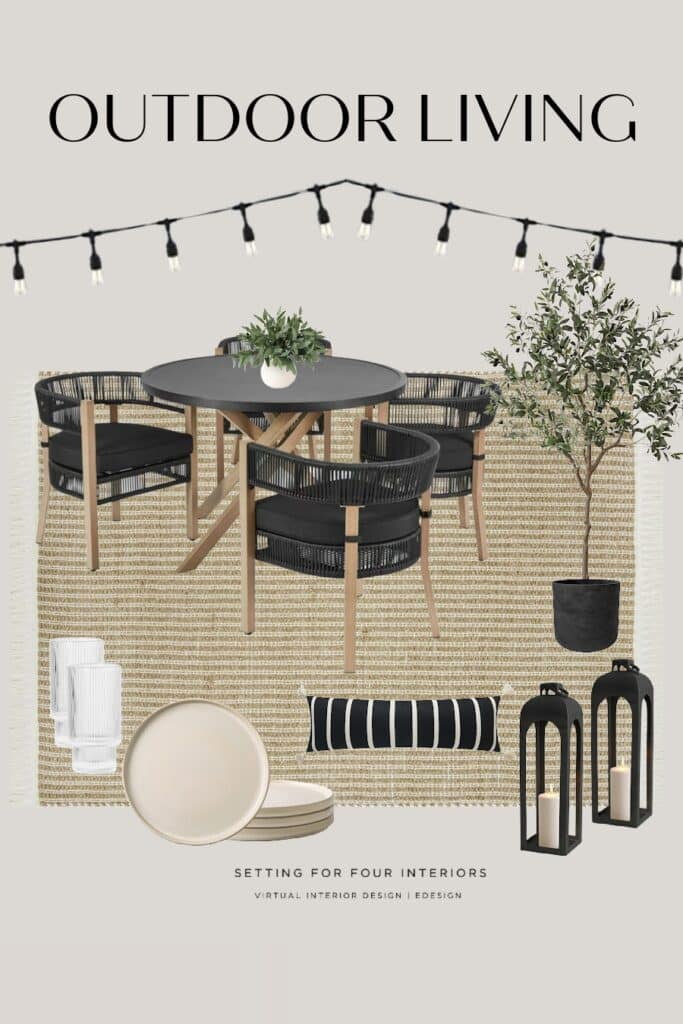 How To Create an Outdoor Dining Room - Outdoor Living Design Ideas. Outdoor dining furniture and home decor for the backyard patio and deck.