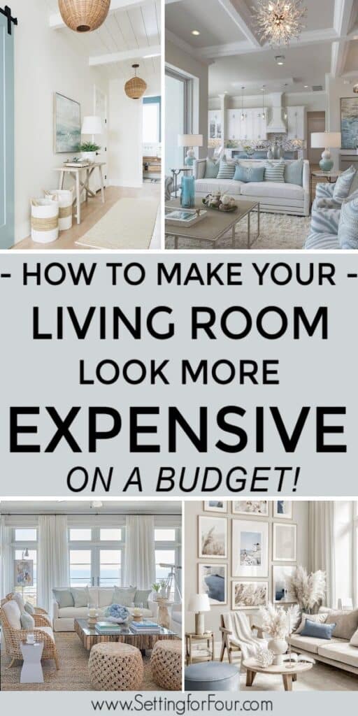 How To Make your Living Room Look More Expensive On A Budget. How To Make your Living Room Look More Expensive On A Budget. Design tricks and tips to get the designer look for less! Setting For Four Interiors. Virtual Interior Design Services. Designer and True Color Expert.