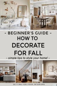 Beginner's Guide - How to Decorate For Fall. Interior Design Ideas. Simple tips to style your home.