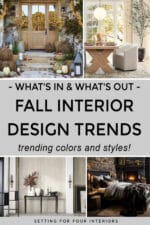 Fall Interior Design Trends & Decor Ideas - paint colors and styles. Designer and True Color Expert tips