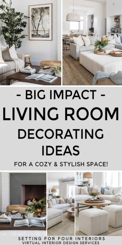 Big Impact Living Room Decorating Ideas For A Cozy & Stylish Space.
Small Changes With Big Impact. Setting For Four Interiors. Virtual Interior Design Services. Designer and True Color Expert. 