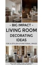 Big Impact Living Room Decorating Ideas for the home. Interior Design and Decor Ideas.Step By Step Advice from a Designer and True Color Expert