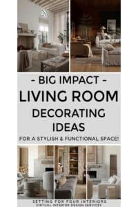 Big Impact Living Room Decorating Ideas for the home. Interior Design and Decor Ideas.Step By Step Advice from a Designer and True Color Expert