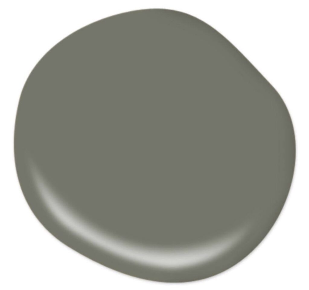 Behr Conifer Green Paint Color - A dark gray-green color for the home.