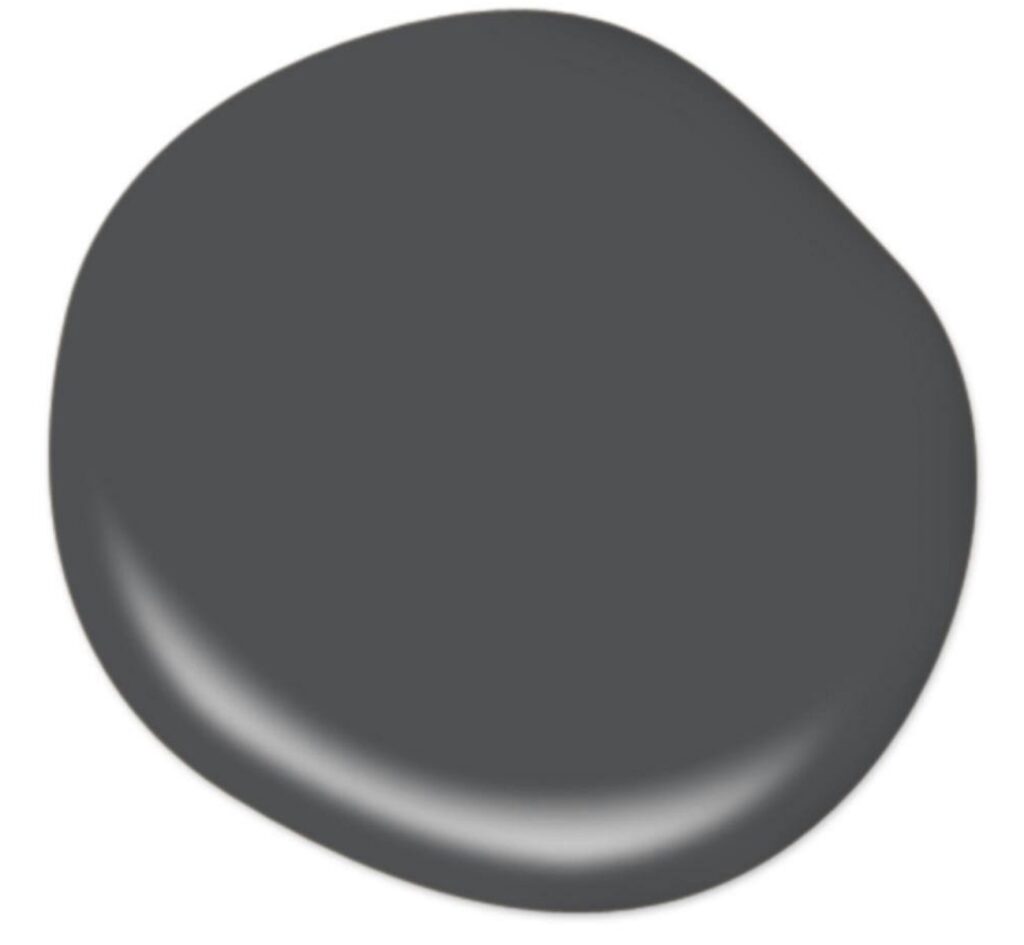 Behr Cracked Pepper Paint Color - A versatile soft black color for the home.