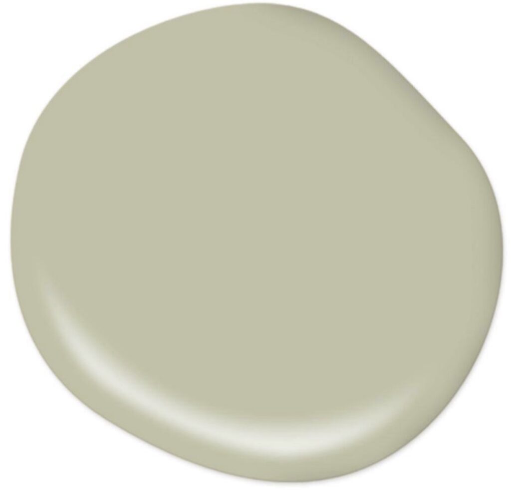 Behr Sage Brush Paint Color - a soft olive green color for the home.