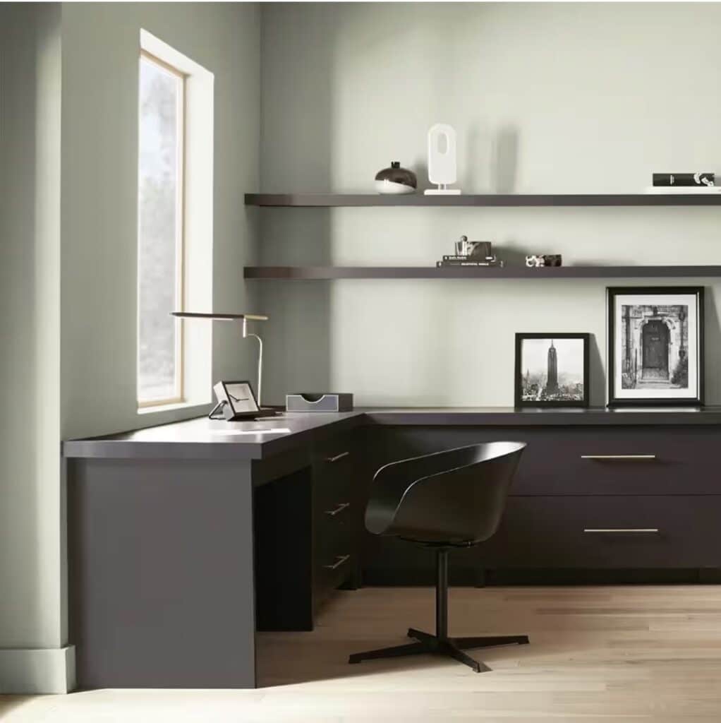 Behr Sage Brush Paint Color for the home office. Color Palette. Design Ideas.
Setting For Four Interiors
Virtual Interior Design Services
Designer and True Color Expert