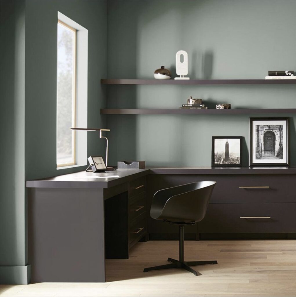 Behr Vine Leaf Paint Color for the office. Color Palette. Design Ideas.
Setting For Four Interiors
Virtual Interior Design Services
Designer and True Color Expert