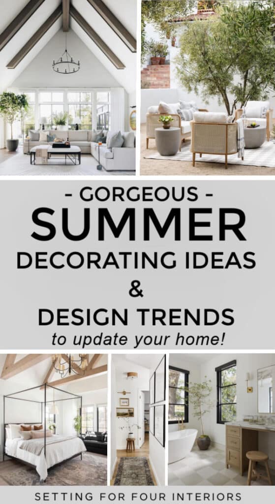 Easy Summer Decor Ideas and Design Trends To Update Your Home! Neutral decor ideas, organic modern, farmhouse, transitional design ideas.
Setting For Four Interiors
Virtual Interior Design Services
Designer and True Color Expert