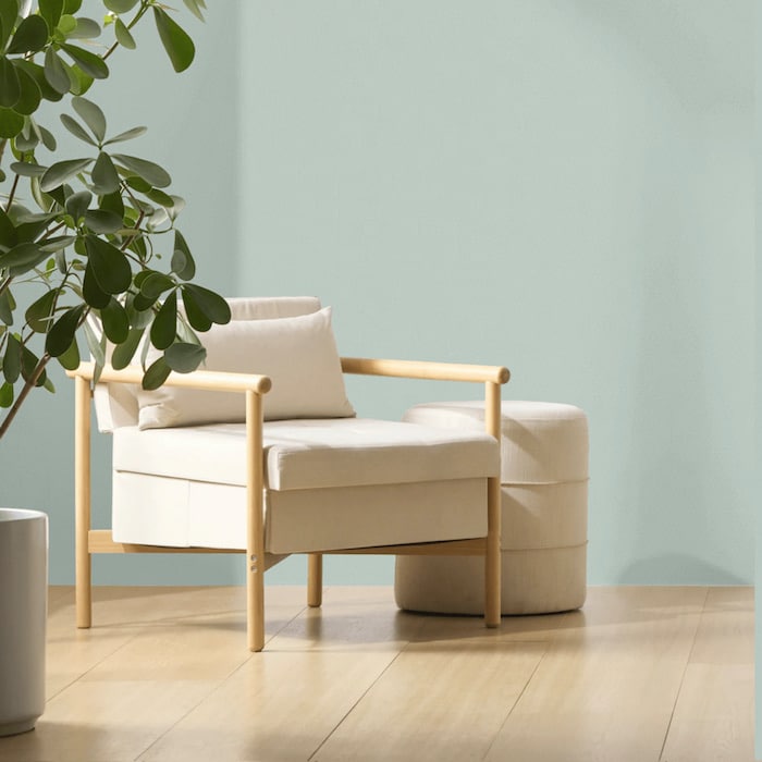 Sherwin Williams Quietude Wall Color For The Neutral Home. paint, painting green, cozy, elegant, cool, color palette, color scheme, spa, relaxing, modern, transitional, farmhouse, minimalist, simple, home decor ideas, color inspiration, True Color Expert®  and Designer tips