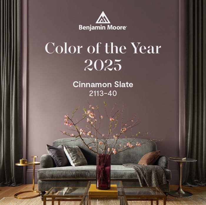 Benjamin Moore Cinnamon Slate Color Review & Color Of The Year 2025