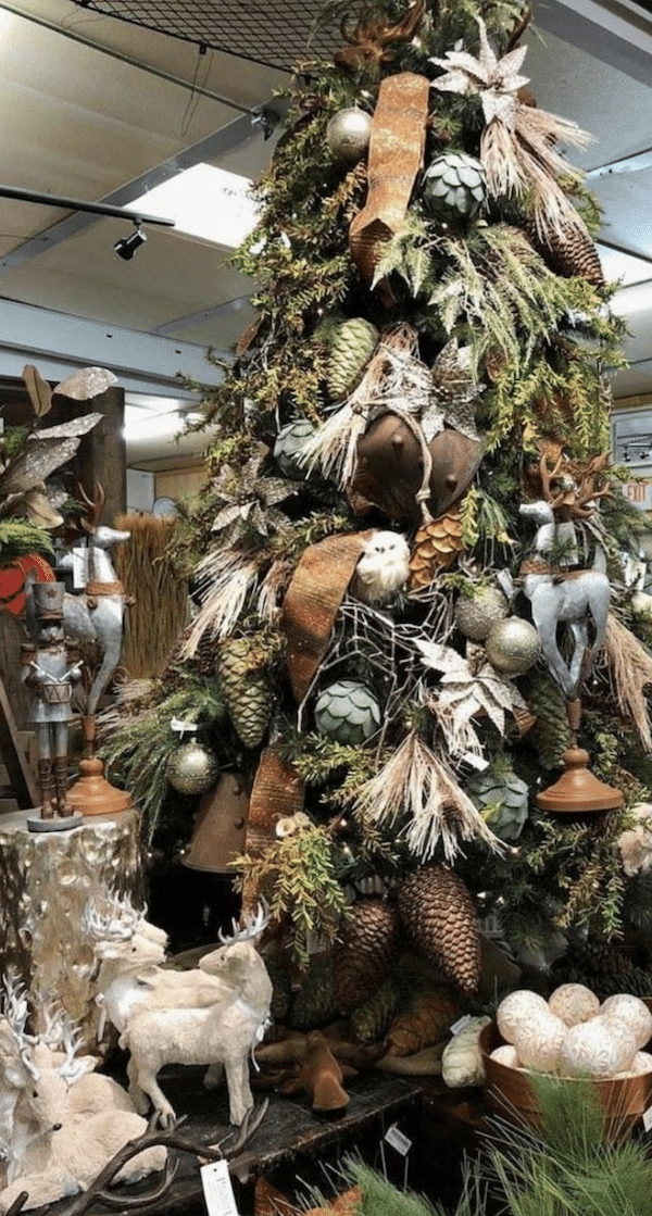 Neutral Woodland Christmas Tree Decor Ideas. How to decorate an elegant woodland Christmas tree with a winter wonderland nature theme! I'm sharing neutral & natural Christmas decor ideas and where to buy them. #winter #woodland #christmas #tree #owl #ornaments #holiday #decor #ideas #online #shopping