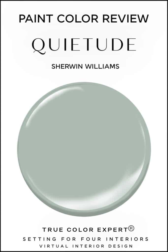 Sherwin Williams Quietude Paint Color Review. neutral green, cozy, elegant, cool, color palette, color scheme, spa, relaxing, modern, transitional, farmhouse, minimalist, simple, decor ideas