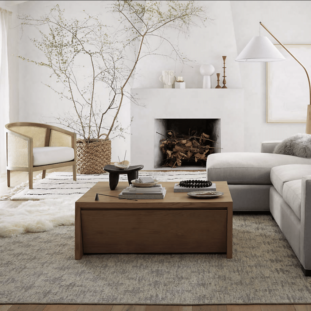 Stylish Storage Coffee Table With Drawers To Store Kids Toys, wood coffee table, living room decor ideas, decorate a coffee table, organization, storage ideas,  living room furniture arrangement with a fireplace, decorate top of mantel, cozy, elegant modern, traditional, transitional, minimalist, farmhouse design ideas